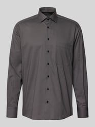 Comfort fit zakelijk overhemd van katoen met kentkraag van ETERNA - 9