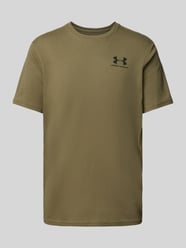 T-shirt met labelprint, model 'SPORTSTYLE' van Under Armour Groen - 40