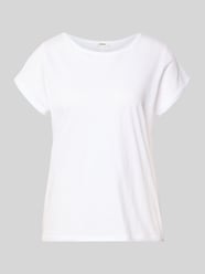 krój regular fit t-shirt z bawełny z cieniowanej przędzy od s.Oliver RED LABEL - 38