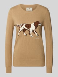 Sweter z czystej wełny z motywem psa od Barbour - 23