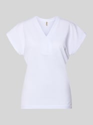 T-shirt met V-hals model 'DERBY' van Soyaconcept - 16