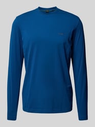 Longsleeve mit Label-Print von BOSS Green Blau - 1