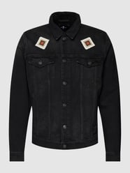 Jeansjacke mit Motiv-Stitching Modell 'Perfect Jacket' von 7 For All Mankind Schwarz - 15