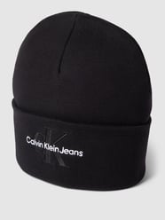 Beanie mit Label-Stitching Modell 'EMBRO' von CK Calvin Klein Schwarz - 47