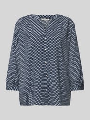 Loose fit blouse met korte mouwen van pure viscose met all-over motief van Tom Tailor - 8