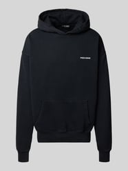 Oversized Hoodie mit Logo-Stitching und Känguru-Tasche von Pegador - 22