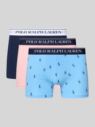 Skinny fit boxershorts van katoenmix in Set van 3 van Polo Ralph Lauren Underwear Fuchsia - 33