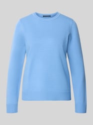 Sweter z dzianiny z prążkowanymi wykończeniami od Betty Barclay - 1