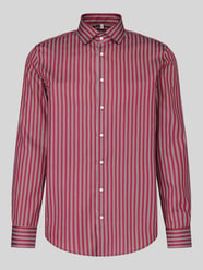Slim Fit Businesshemd aus reiner Baumwolle Modell 'New Kent' von Seidensticker Bordeaux - 45