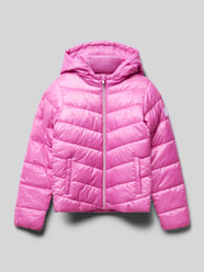 Straight Fit Steppjacke mit Reißverschluss und Eingrifftaschen Modell 'THEA' von Only Pink - 27