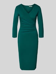 Knielange cocktailjurk met V-hals van Rinascimento - 42