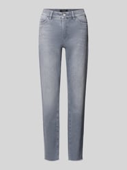 High Waist Slim Fit Jeans mit Label-Patch von Marc Cain - 4