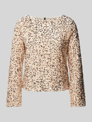 Loose fit shirt met lange mouwen en boothals en pailletten, model 'BELLA' van Vero Moda - 45