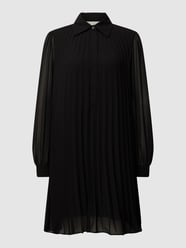 Knielange jurk met plissévouwen van MICHAEL Michael Kors Zwart - 13