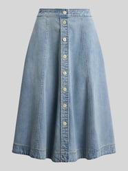 Spódnica midi z mieszanki lyocellu z bocznymi wpuszczanymi kieszeniami od Lauren Ralph Lauren - 4