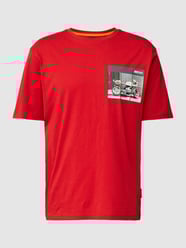 Relaxed fit T-shirt met motiefprint van BOSS Orange Rood - 21