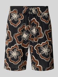 Straight Fit Shorts mit floralem Allover-Stitching von Antony Morato - 40