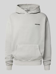 Oversized hoodie met logostitching en kangoeroezak van Pegador - 42