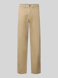 Straight Fit Chino aus Baumwoll-Mix Modell 'Miles' von Selected Beige - 40