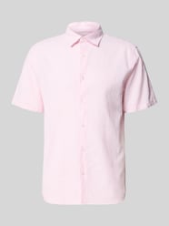 Regular Fit Freizeithemd aus Leinen-Baumwoll-Mix von MCNEAL Pink - 31