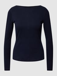 Longsleeve in unifarbenem Design von Esprit Blau - 7