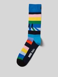 Socken mit Label-Print Modell 'Beatles' von Happy Socks Blau - 44