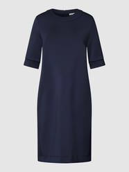 Knielange jurk met ronde hals, model 'VICENZA' van MaxMara Leisure Blauw / turquoise - 4