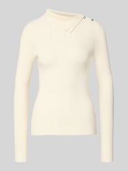 Slim Fit Pullover aus Viskose-Mix in Strick-Optik von MYON - 7