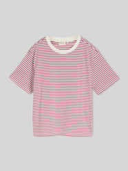 Boxy fit T-shirt van puur katoen van Tom Tailor Denim Fuchsia - 20
