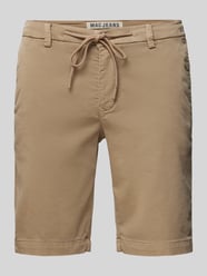 Regular Fit Shorts mit Tunnelzug von MAC Braun - 5