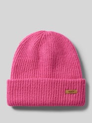 Beanie met labelpatch, model 'Witzia' van Barts Fuchsia - 9