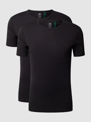 Slim fit T-shirt van biologisch katoen  van G-Star Raw Zwart - 15