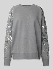 Sweatshirt mit Paillettenbesatz von Essentiel Grau - 27