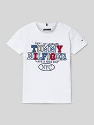 T-Shirt mit Rundhalsausschnitt von Tommy Hilfiger Kids Weiß - 39
