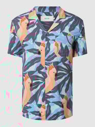 Slim Fit Freizeithemd aus Viskose  von Shiwi Blau - 37