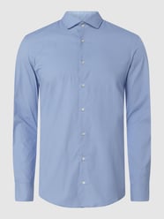 Regular fit zakelijk overhemd met stretch, model 'Henry' van Pierre Cardin Blauw / turquoise - 33