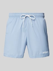 Relaxed Fit Badeshorts mit Label-Print Modell 'HAITI' von HUGO - 16