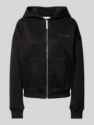 Oversized Sweatjacke mit Label-Print von Review - 7