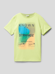 T-shirt met statementprint van s.Oliver RED LABEL Groen - 18