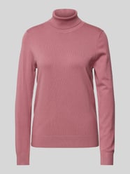 Strickpullover mit Rollkragen von Jake*s Casual Rosa - 20