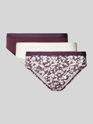 Regular Fit Panty mit Schriftzug-Bund von Marc O'Polo Bordeaux - 2