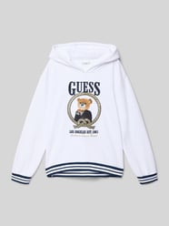 Bluza z kapturem o kroju regular fit z wyhaftowanym logo od GUESS - 39