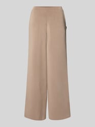Wide leg stoffen broek met labelapplicatie, model 'OLYMPE' van Guess Activewear Beige - 19