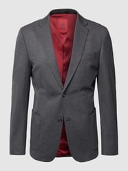 Slim fit 2-knoops colbert van jersey, model 'Arndt' van Strellson Grijs / zwart - 17