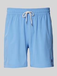 Badehose mit elastischem Bund Modell 'TRAVELER' von Polo Ralph Lauren Underwear Blau - 5