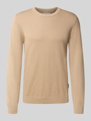Strickpullover mit Rundhalsausschnitt Modell 'OSVALD' von Casual Friday Beige - 13