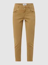 Jeansy o kroju slim fit z bawełny ekologicznej i elastanu model ‘Ornella’ od Angels Brązowy - 11