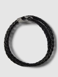 Lederarmband in Flecht-Optik Modell 'TOMTE' von Marc O'Polo Schwarz - 15