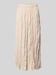 Midirok met elastische band, model 'Nello' van FREE/QUENT Beige - 37