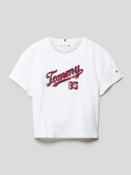 T-shirt met pailletten van Tommy Hilfiger Teens Wit - 16